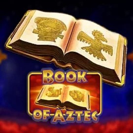 Book of Aztec slot logo by Amatic Industries at Weiss Casino